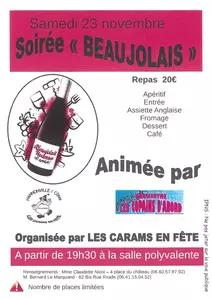 Soirée " BEAUJOLAIS " 